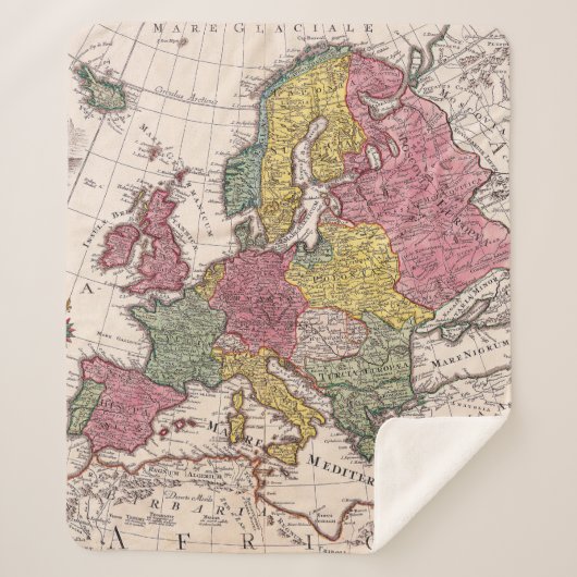 アンティーク古インスパイアい地図(9) シェルパブランケット (正面)