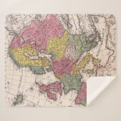 アンティーク古インスパイアい地図(9) シェルパブランケット (正面(横))