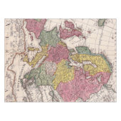 アンティーク古インスパイアい地図(9) テーブルクロス (正面(横))
