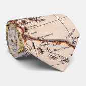 アンティーク古インスパイアい地図(9) ネクタイ (ロール)