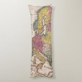 アンティーク古インスパイアい地図(9) ボディピロー (裏面 (縦))