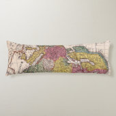 アンティーク古インスパイアい地図(9) ボディピロー (正面)