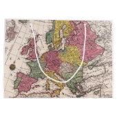 アンティーク古インスパイアい地図(9) ラージペーパーバッグ (裏面)