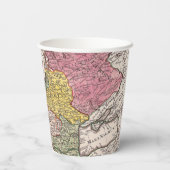 アンティーク古インスパイアい地図(9) 紙コップ (裏面)