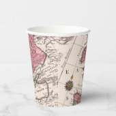 アンティーク古インスパイアい地図(9) 紙コップ (右)