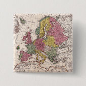 アンティーク古インスパイアい地図(9) 缶バッジ (正面)