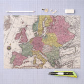 アンティーク古インスパイアい地図(9) 薄葉紙 (クラフト)