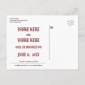 アンティーク古代の詩の日付はがき写真を保存 案内ポストカード (裏面)