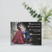 アンティーク古代の詩の日付はがき写真を保存 案内ポストカード (スタンド正面)