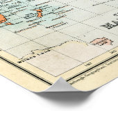 アンティーク商業地図 ポスター (角)