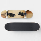 アンティーク喜劇と悲劇シアターマスクジェスター スケートボード (横)