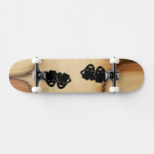 アンティーク喜劇と悲劇シアターマスクジェスター スケートボード (横)