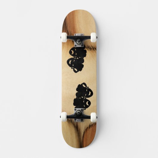 アンティーク喜劇と悲劇シアターマスクジェスター スケートボード (正面)