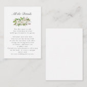 アンティーク園 |フローラ結婚の詳細 エンクロージャーカード (正面/裏面)