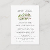 アンティーク園 |フローラ結婚の詳細 エンクロージャーカード (正面)