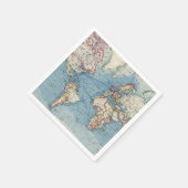 アンティーク地図ナプキン スタンダードカクテルナプキン (角)