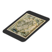 アンティーク地図,アメリカ・シブ・ノヴス・オルビス, 1596 マグネット (左側)