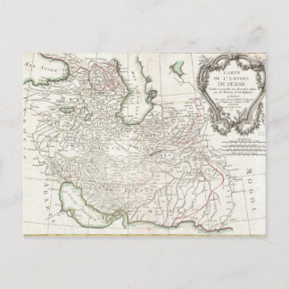 アンティーク地図 – イラン・アフガニスタン・イラク ポストカード