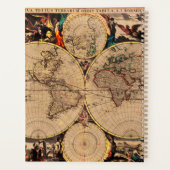 アンティーク地図 プランナー手帳 (裏面)