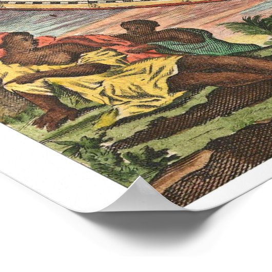 アンティーク地図 ポスター (角)