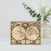 アンティーク地図 ポストカード (スタンド正面)