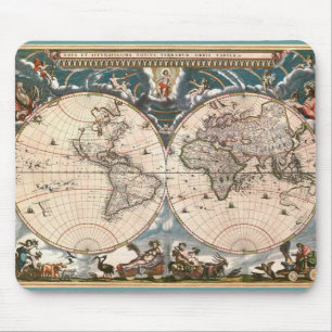 アンティーク地図 マウスパッド