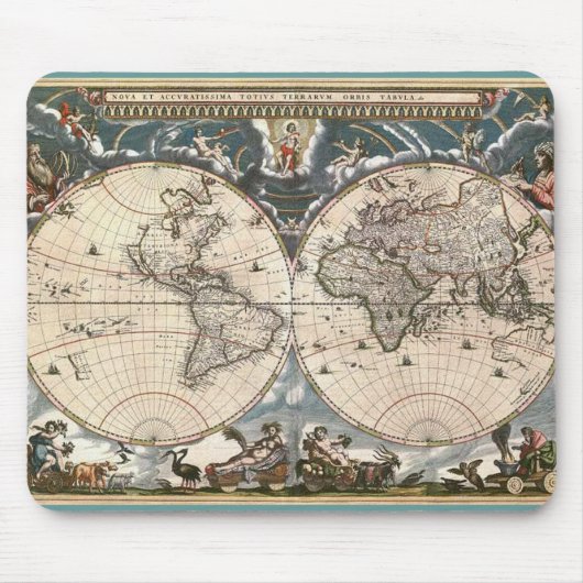 アンティーク地図 マウスパッド (正面)