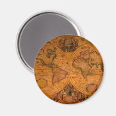 アンティーク地図 マグネット (正面/裏面)