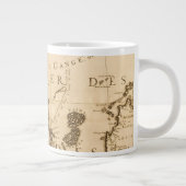 アンティーク地図| 1687 ジャンボコーヒーマグカップ (右)