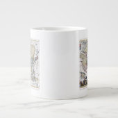 アンティーク地図| 1696 ジャンボコーヒーマグカップ (正面)