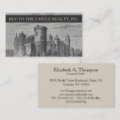 アンティーク城 | ヴィンテージイラストレーション 名刺 (正面/裏面)