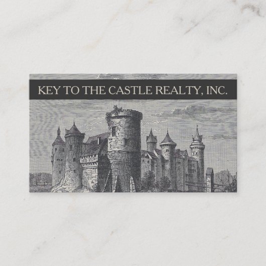 アンティーク城 | ヴィンテージイラストレーション 名刺 (正面)