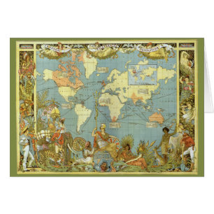 アンティーク大英帝国の世界地図, 1886