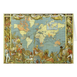 アンティーク大英帝国の世界地図, 1886