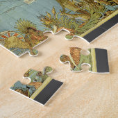 アンティーク大英帝国の世界地図, 1886 ジグソーパズル (側面)