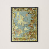 アンティーク大英帝国の世界地図, 1886 ジグソーパズル (縦)