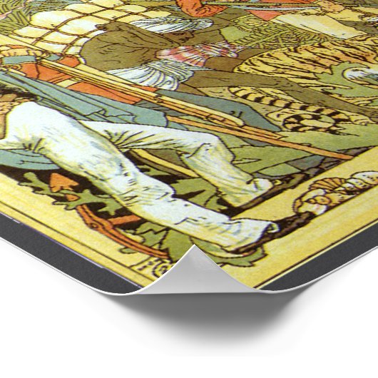 アンティーク大英帝国の世界地図, 1886 ポスター (角)