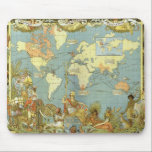 アンティーク大英帝国の世界地図， 1886 マウスパッド<br><div class="desc">ヴィンテージイラストレーションアンティークの世界地図は、1886年にイギリス帝国の帝国の領土の伝統的地図の色でマークされた。トップのバナーの読文字自由、男子学生の社交クラブ、連合とマップは、地球の多様性を表す人や動物に囲ま国際的れている。アーティスト：ウォルター・クレーン。イギリス帝国は、王国が支配または支配した領土、植民地、保護領、統治領およびその他の領統一された域を含んだ。16世紀後半から17世紀初頭にイギリスが樹立した海外植民地や交易所を起源とし、その最盛期は史上最大の帝国であった。</div>