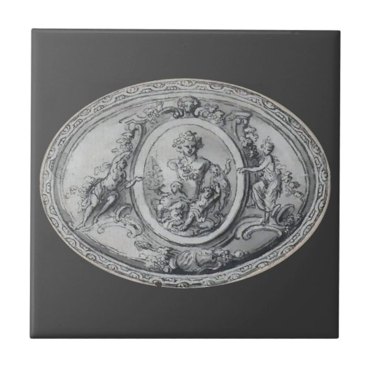 アンティーク天使と神々ギリシャのローマ美術 タイル (正面)