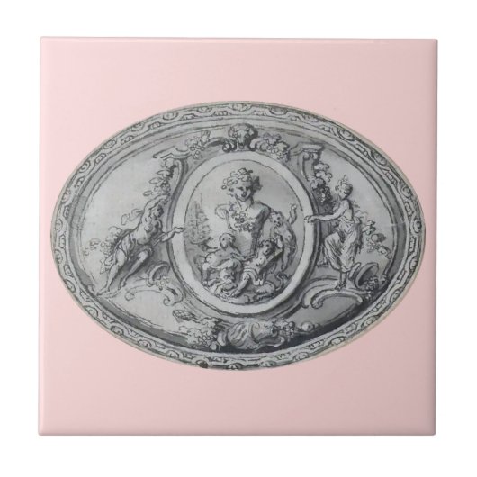 アンティーク天使と神々ギリシャのローマ美術 タイル (正面)