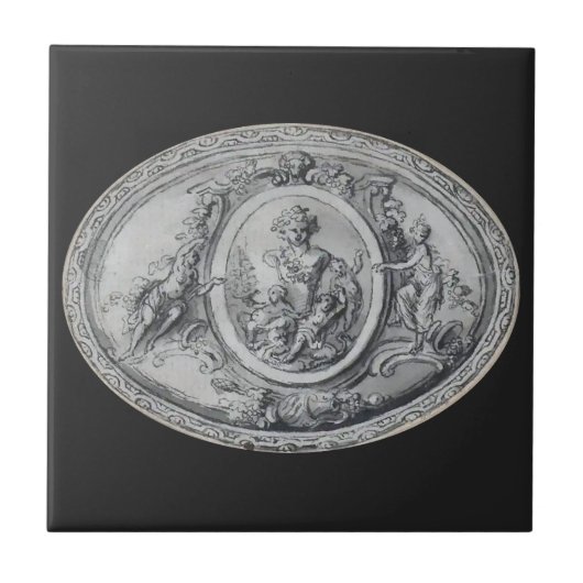 アンティーク天使と神々ギリシャのローマ美術 タイル (正面)