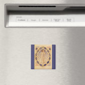 アンティーク天〔占星術の〕十二宮図図、ヴィンテージ天文学 マグネット (インサイチュ (食洗機))