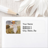 アンティーク子ピッキングデイジー花 ラベル (インサイチュ)