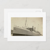 アンティーク実在写真ノルウェー船 ポストカード (正面/裏面)