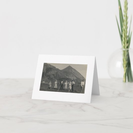 アンティーク実在写真ノルウェー農家ノートカード ノートカード (正面)