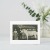 アンティーク実在写真ノルウェー農家 ポストカード (スタンド正面)