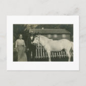 アンティーク実在写真ノルウェー農家 ポストカード (正面)