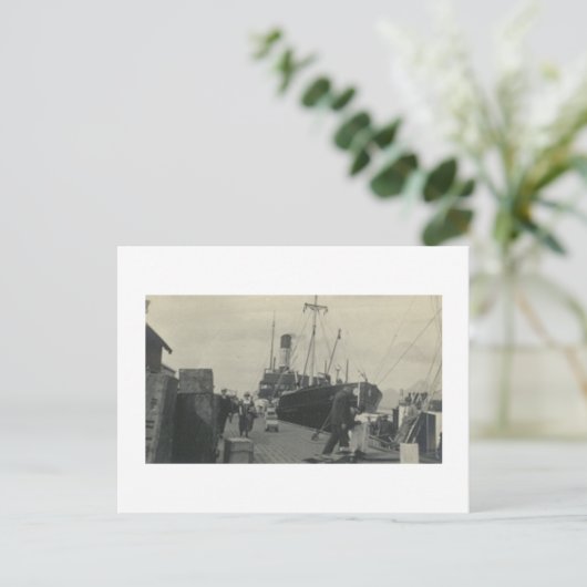 アンティーク実在写真船 ポストカード (スタンド正面)