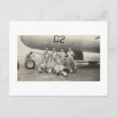 アンティーク実在写真WWII B-29爆撃機のクルー用はがき ポストカード (正面)