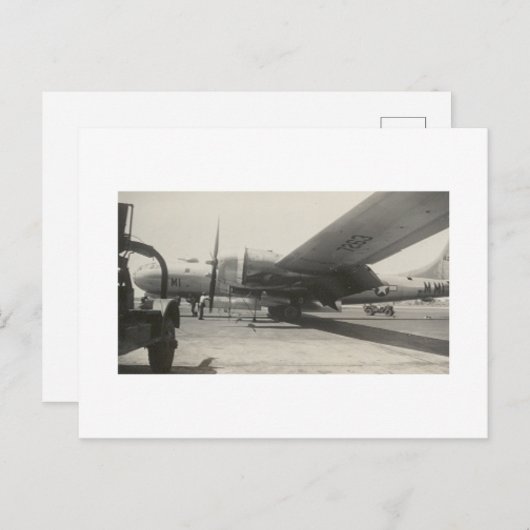 アンティーク実在写真WWII B-29爆撃機 ポストカード (正面/裏面)
